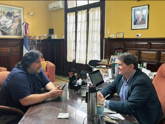 Fuerte respaldo del ministro Safrán al intendente Ferreira en proyectos claves para Puerto Libertad